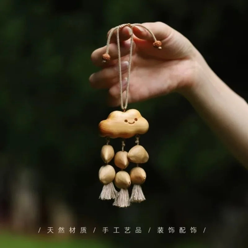 Wooden Handbell Modern Simple Home Decor Friends Family Couple
