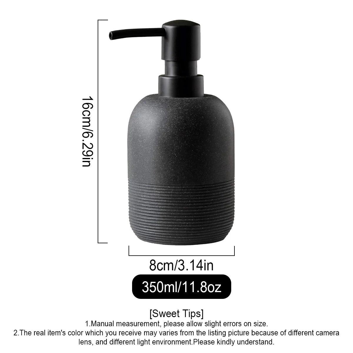 2pack Matte Soap Dispenser Sets with Pump,Hand Soap and Lotion Dispenser for Bathroom Countertop for Kitchen Peaceful Pleasures Health and Wellness