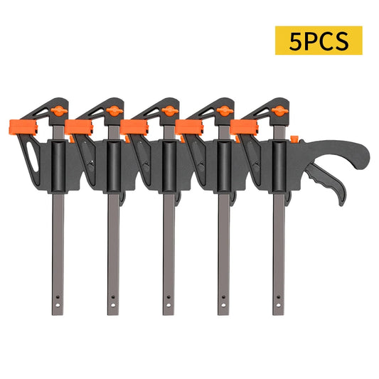 4-Inch Quick Ratchet Woodworking Clamp Clip Set – 2 or 5 Pcs Woodworking Clamp Set Peaceful Pleasures Health and Wellness