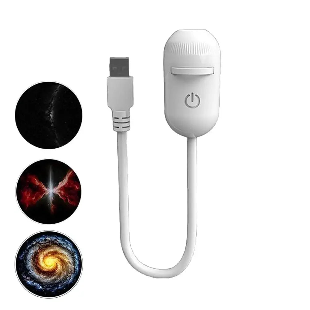 2-in-1 Galaxy Starry Sky Projector Portable 360° Rotate Mini LED Night Light Atmosphere Decor for Bedroom Home Party Peaceful Pleasures Health and Wellness 3 projector films