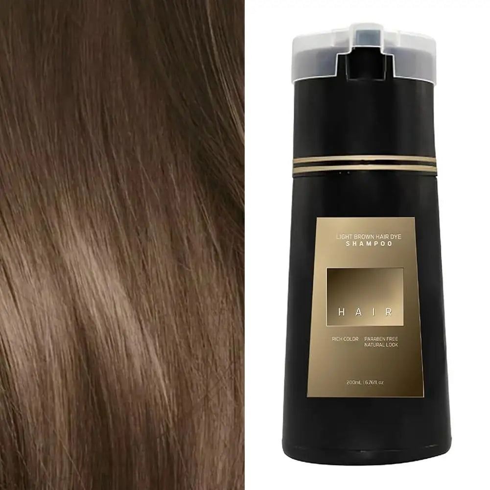 3-in-1 Black Hair Color Shampoo for Gray Hair Natural Herbal Hair Dye for Women & Men, Nourishing Safe Hair Care Dye Shampoo Peaceful Pleasures Health and Wellness