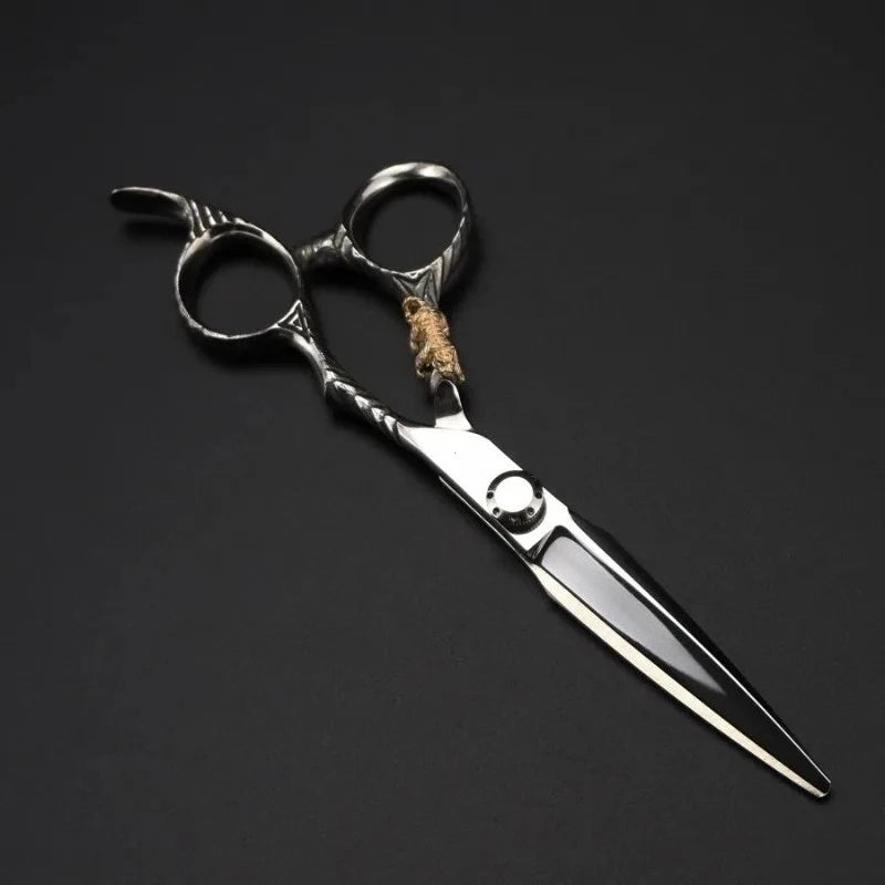 Premium Gold Tiger Barber Scissors - 6 Inch Straight & Thinning Hairdressing Shears, Professional Salon Cutting Tools Peaceful Pleasures Health and Wellness cutting