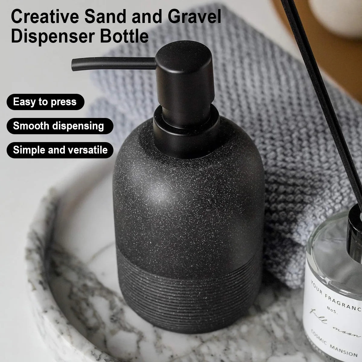 2pack Matte Soap Dispenser Sets with Pump,Hand Soap and Lotion Dispenser for Bathroom Countertop for Kitchen Peaceful Pleasures Health and Wellness
