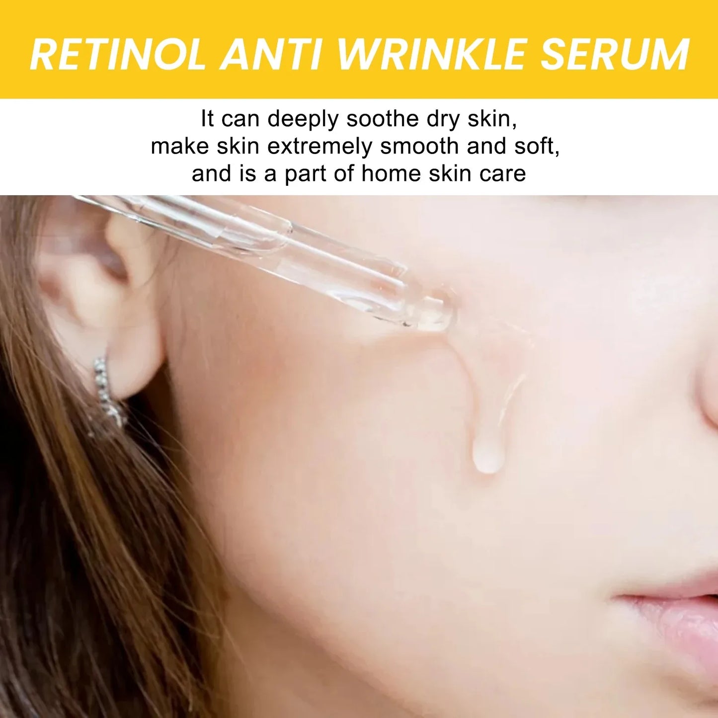 Retinol & Hyaluronic Acid Anti-Aging Facial Serum Facial Serum Peaceful Pleasures Health and Wellness