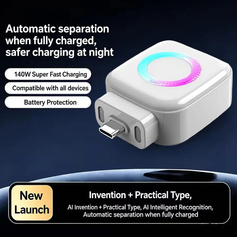 140W USB-C Fast Charger with Auto Power Off & Overcharge Guard