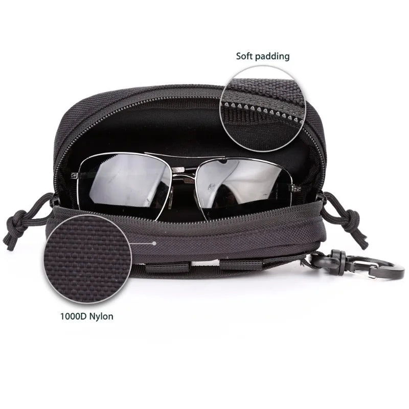 Tactical Nylon Hard Shell Glasses Case | Sunglass Storage Bag
