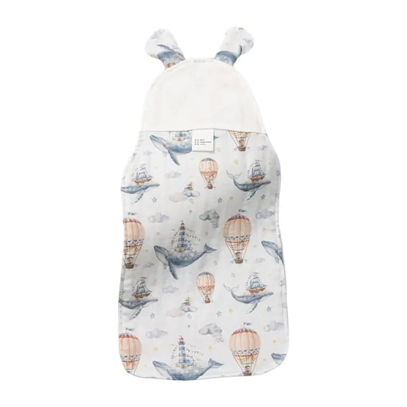 Baby Sweat Absorbent Back Towel | Soft Cartoon Backrest Pad