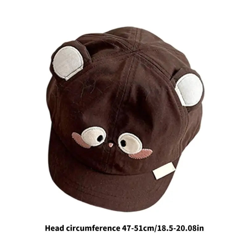 Baby Cotton Sun Hat – Cute Animal Design & Adjustable Strap