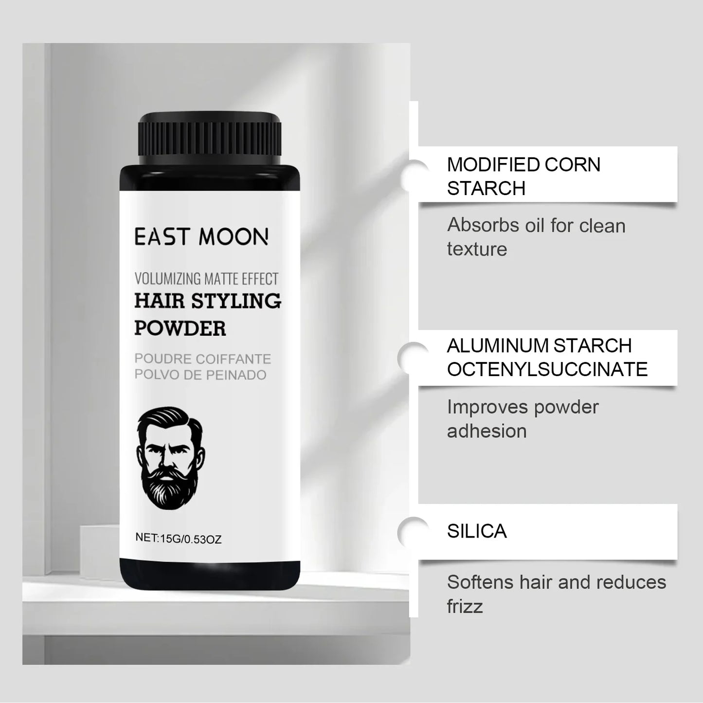 Men's Hair Texture Powder – Volumizing Natural Hold Styler
