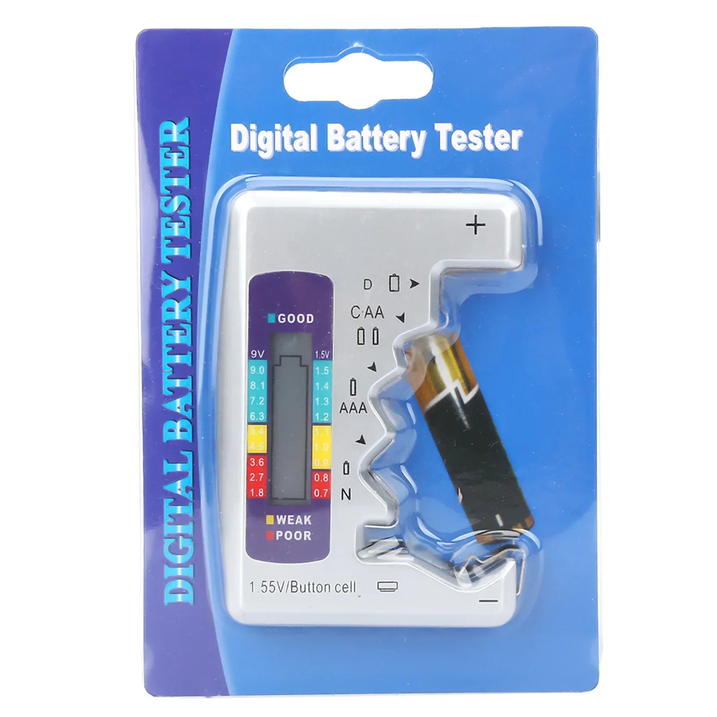 Digital Battery Tester Capacity Detector Checker Measuring Tool 90 X