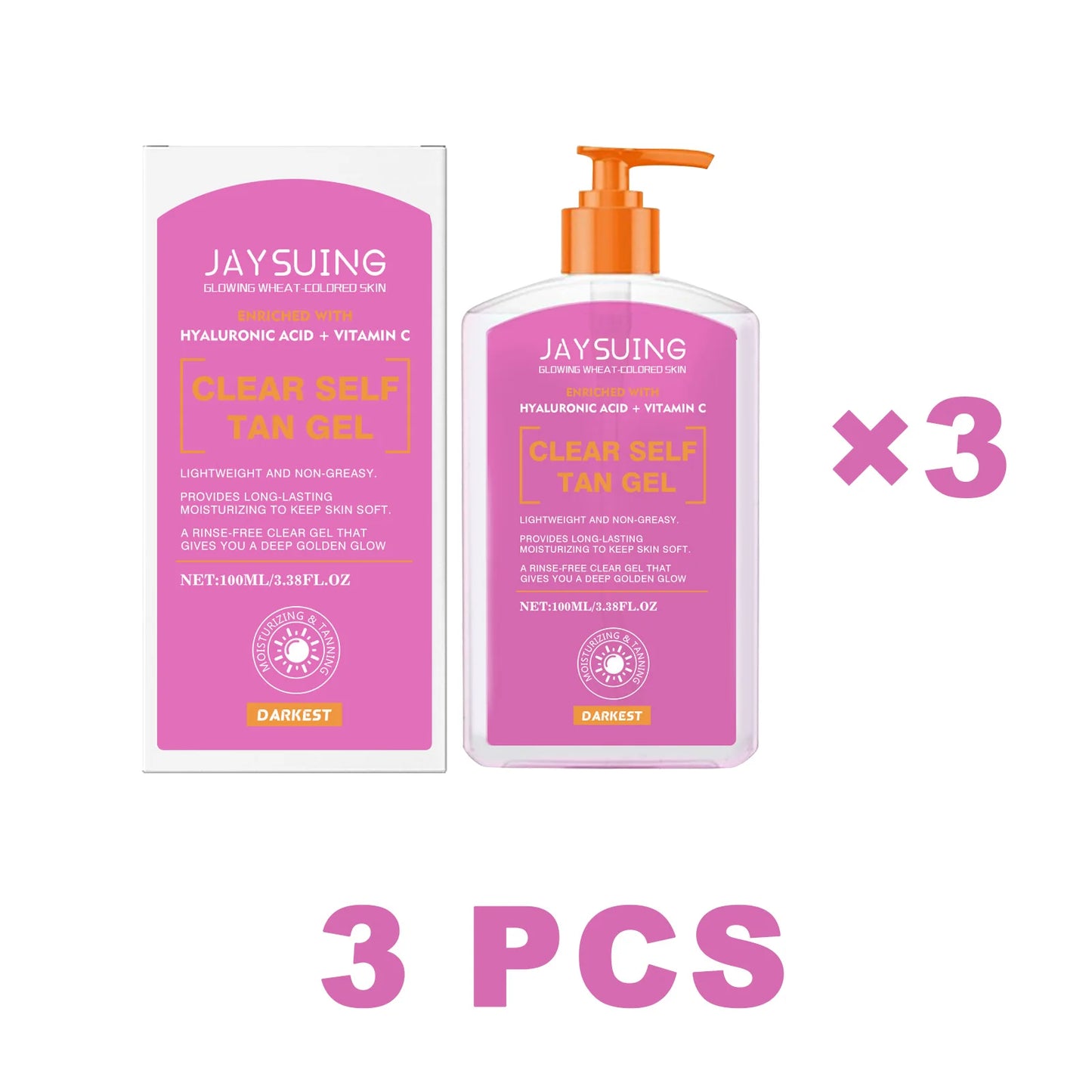 Jaysuing Self Tan Gel – Hydrating Fast-Absorbing Body Bronzer