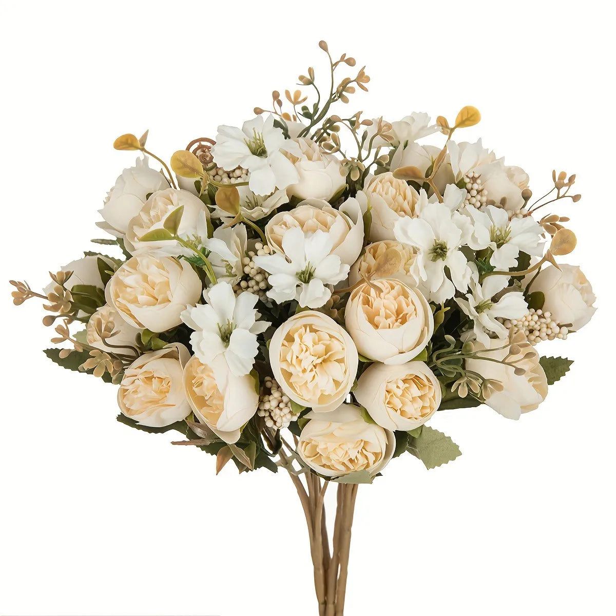Silk Artificial Rose Peony Bouquet | Wedding & Home Décor