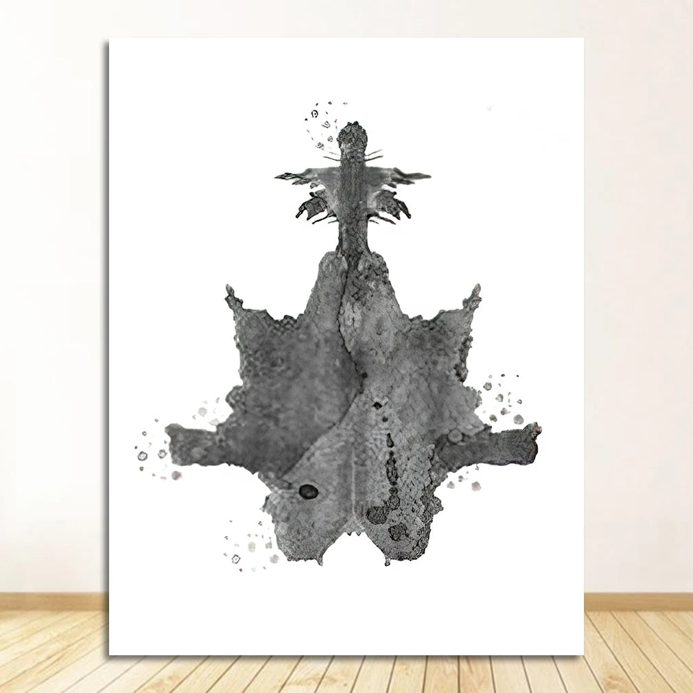 Rorschach Test Canvas Wall Art | Psychologist Gift Print