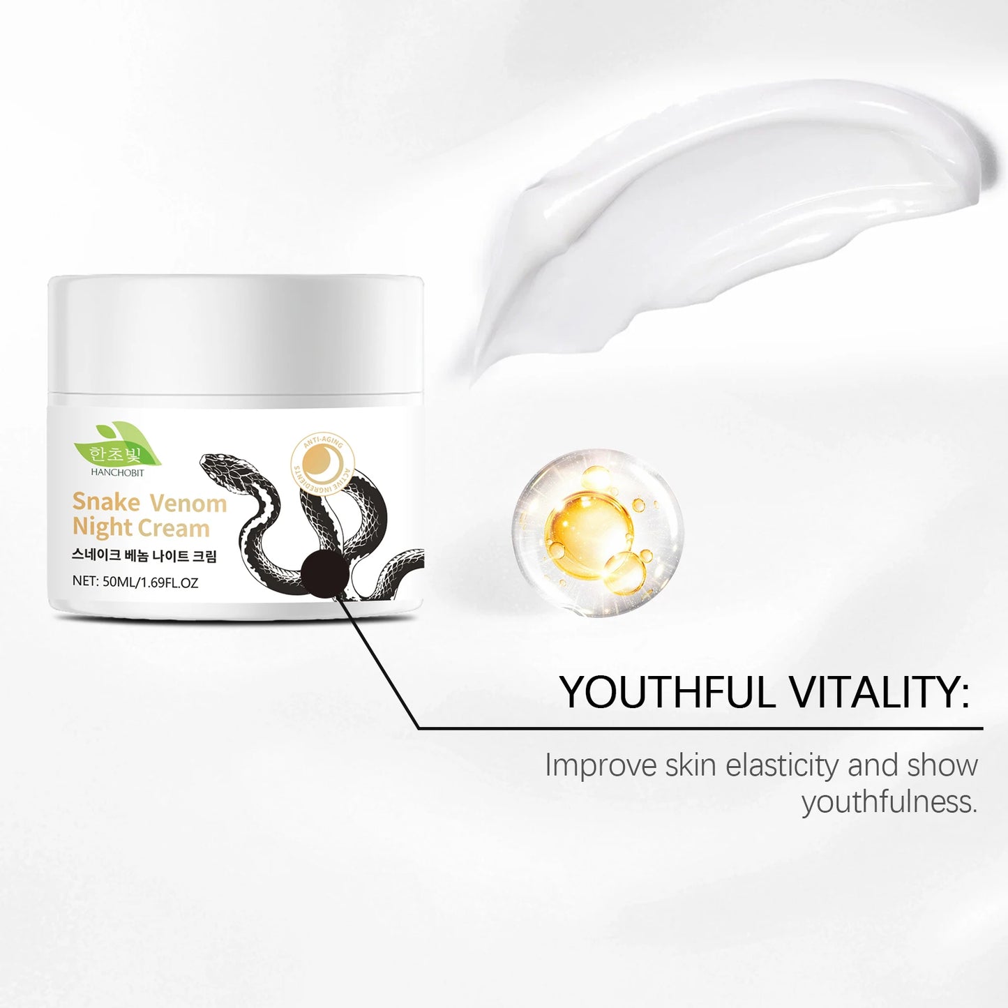 Snake Venom Night Cream – Deep Nourish & Smooth Skin | 50ml