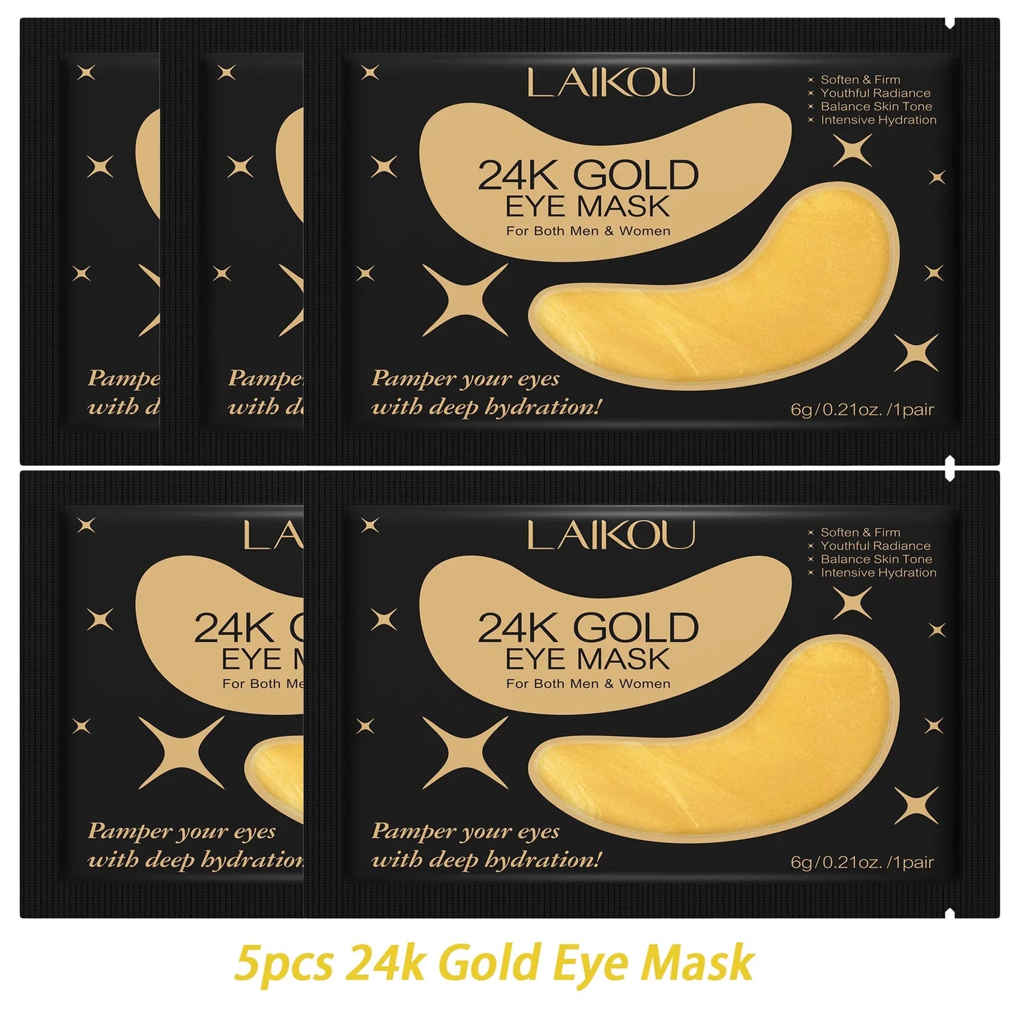 LAIKOU Sakura, Milk & 24K Gold Eye Patches – Dark Circles