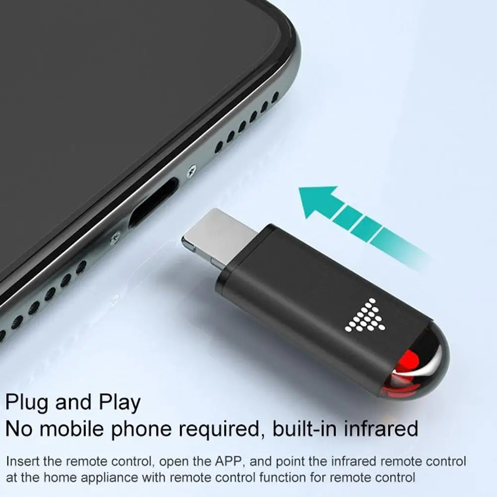 IR Appliances Wireless Infrared Remote Control Adapter Smart App Control Phone Infrared Transmitter For IPhone Android Phone Peaceful Pleasures Health and Wellness