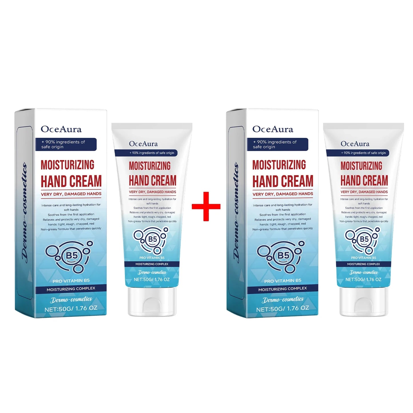 OceAura Vitamin E Hand Cream – Moisturizing & Brightening 50g