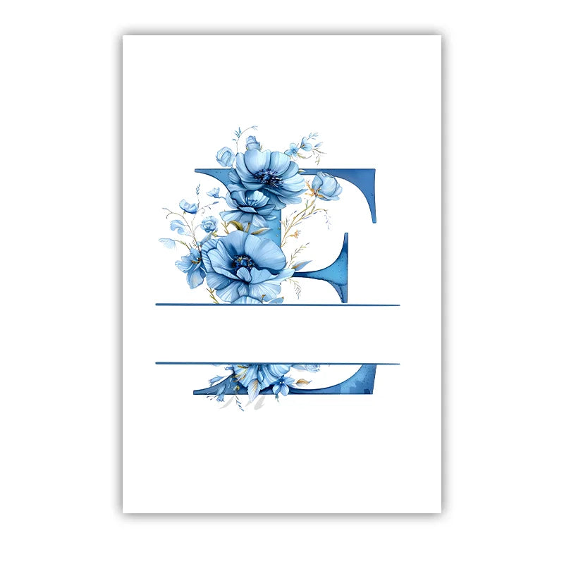 Custom Name Nursery Wall Art, Animal Flower Canvas Painting, Nordic Poster Print for Baby, Toddler Kids Room Decor Peaceful Pleasures Health and Wellness