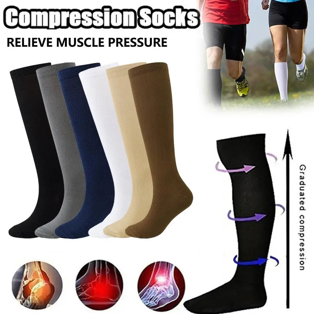 Graduated Compression Stockings – Closed Toe Knee-High Compression Socks for Running, Cycling & Athletic Performance (S–XL) Peaceful Pleasures Health and Wellness