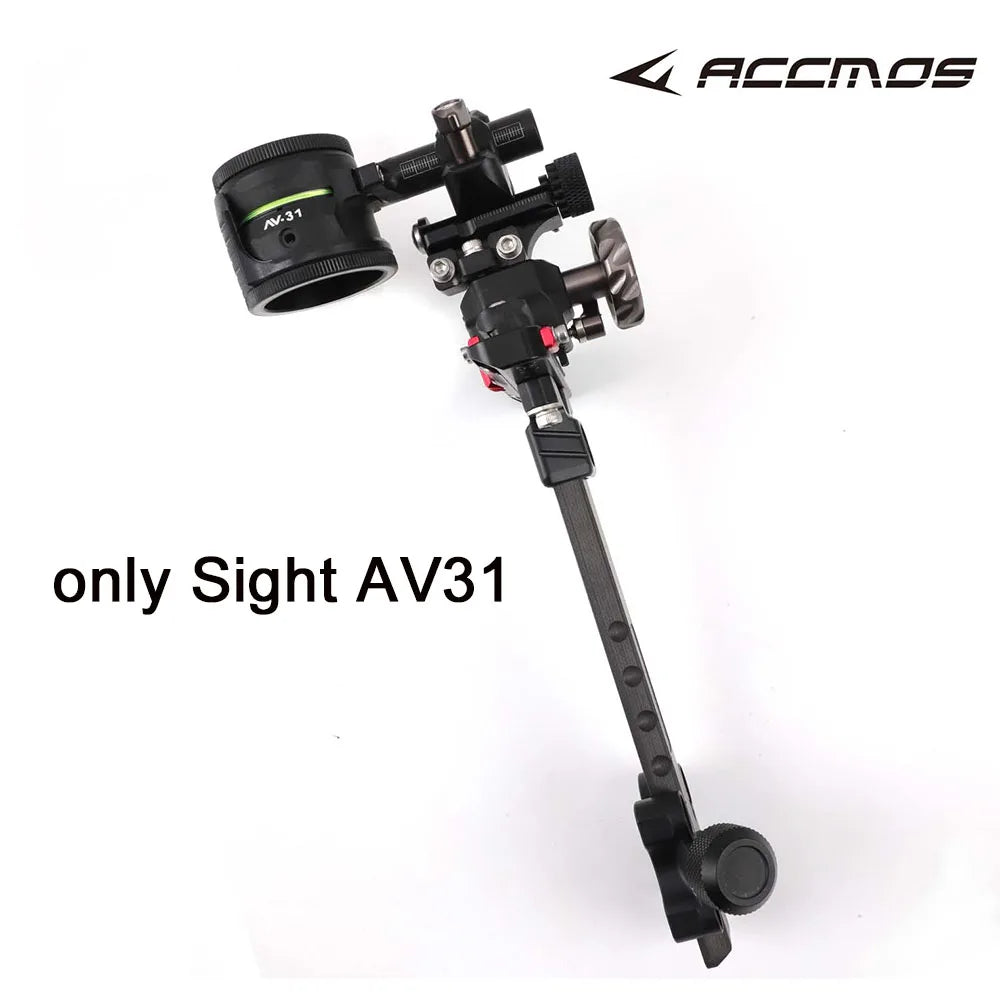 Compound Bow Sight Single Pin Aiming Carbon Fibre Extension Rod