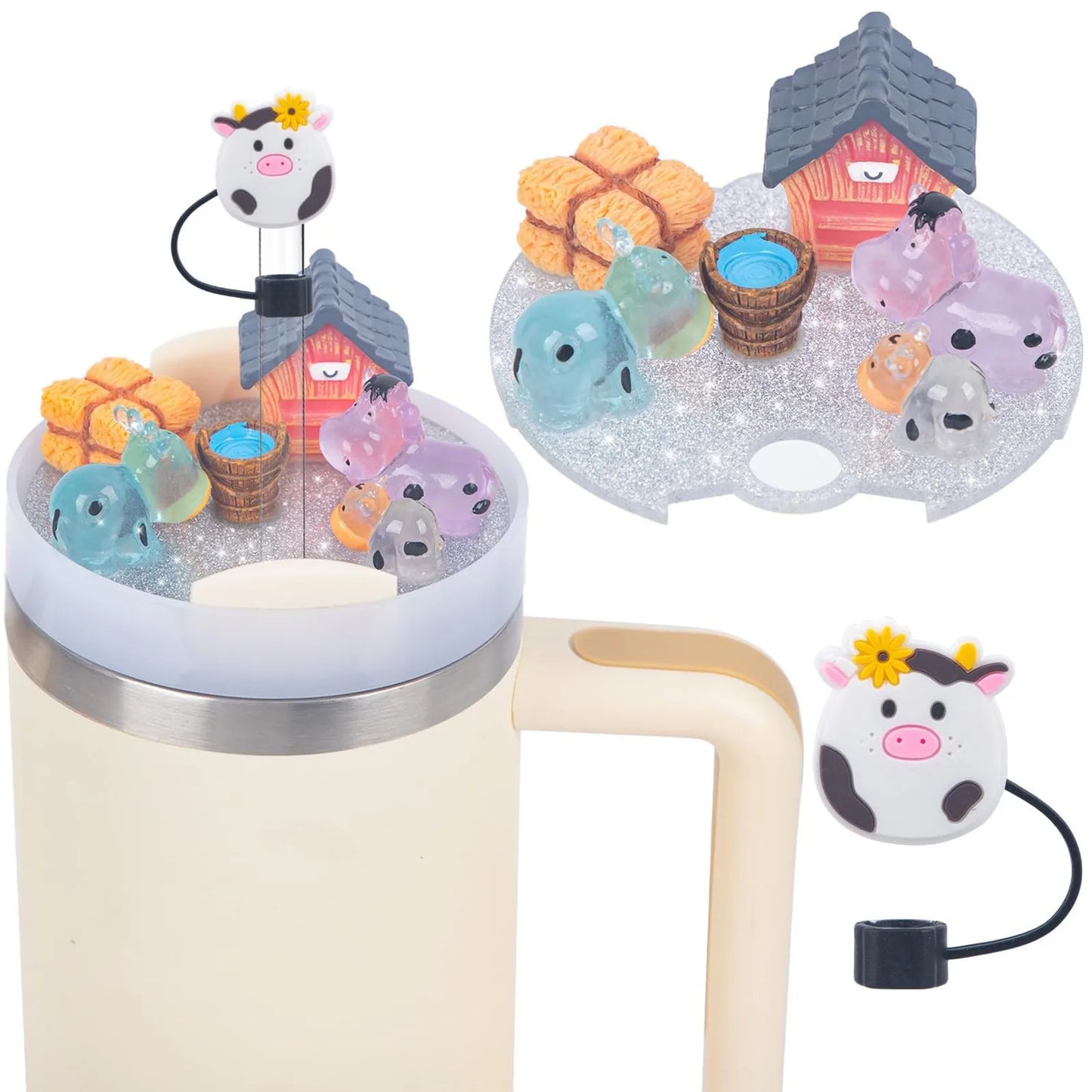 Stanley Cup Charm Set – Lid Accessories & Straw Cover 30/40oz