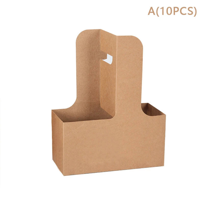 10pcs Kraft Paper Flower Gift Bags | Party & Wedding Favor