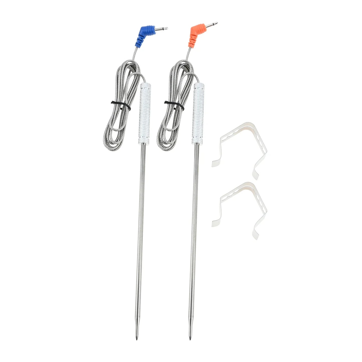 42" Food-Grade Meat Thermometer Replacement Probe 0–300°C 2-Pack