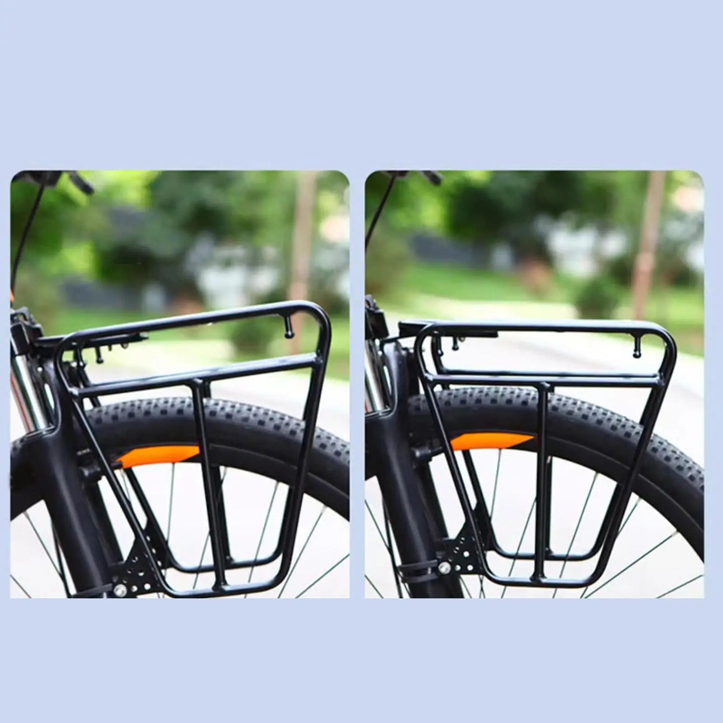 Steel Bicycle Front Fork Cargo Rack | Road & Mountain Bike
