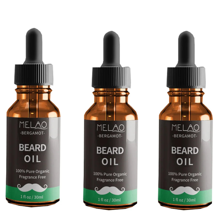 30ml Beard Growth Oil Serum For Men Beard Growth And Grooming Soften Strengthen Styling Beard Oil Beard Care Thicker Nourish Peaceful Pleasures Health and Wellness 30mlx3 pieces Other