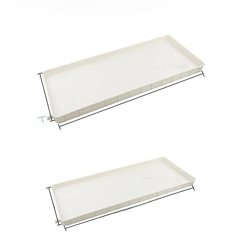 Rectangular Plastic Drainage Tray for Long Narrow Flower Pots