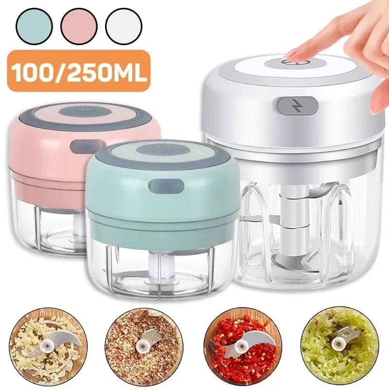 USB Electric Mini Food Chopper – Garlic, Veggie & Meat