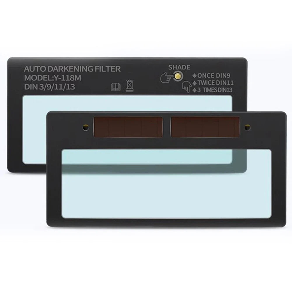 Auto-Darkening Welding Lens | 3-Level Solar LCD, 108x50mm