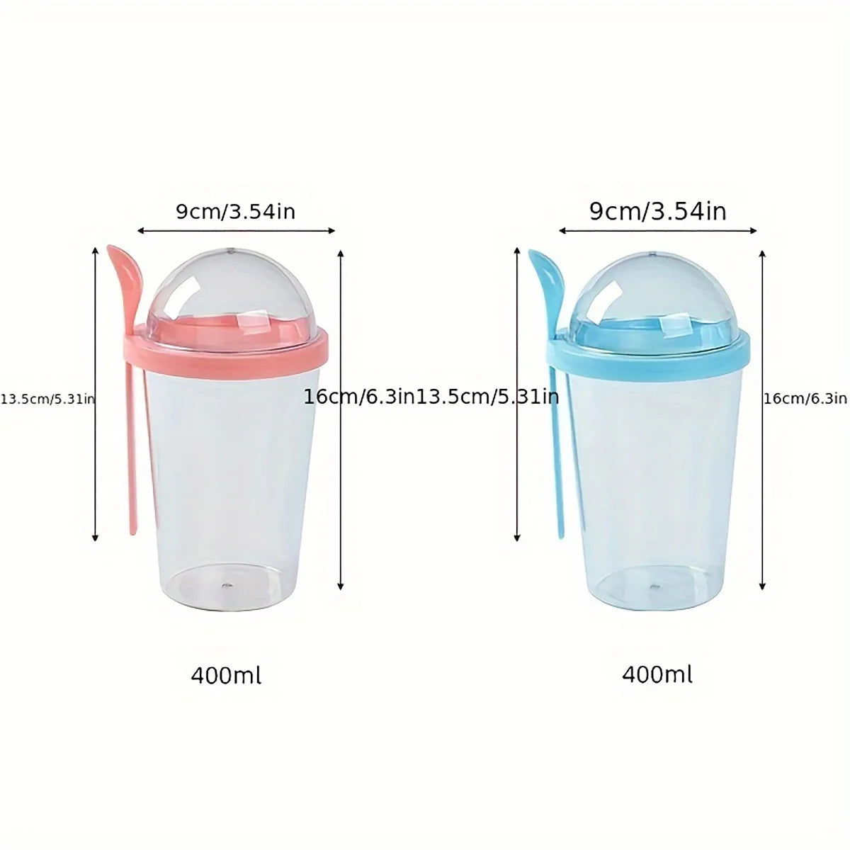 Dry Wet Separation Salad Cup Plastic Healthy Salad Container With Spoon Salad Cup With Lid Portable Salad Cup For Outdoor Peaceful Pleasures Health and Wellness