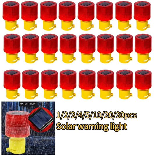 Solar LED Emergency Traffic Warning Light for Construction Peaceful Pleasures Health and Wellness