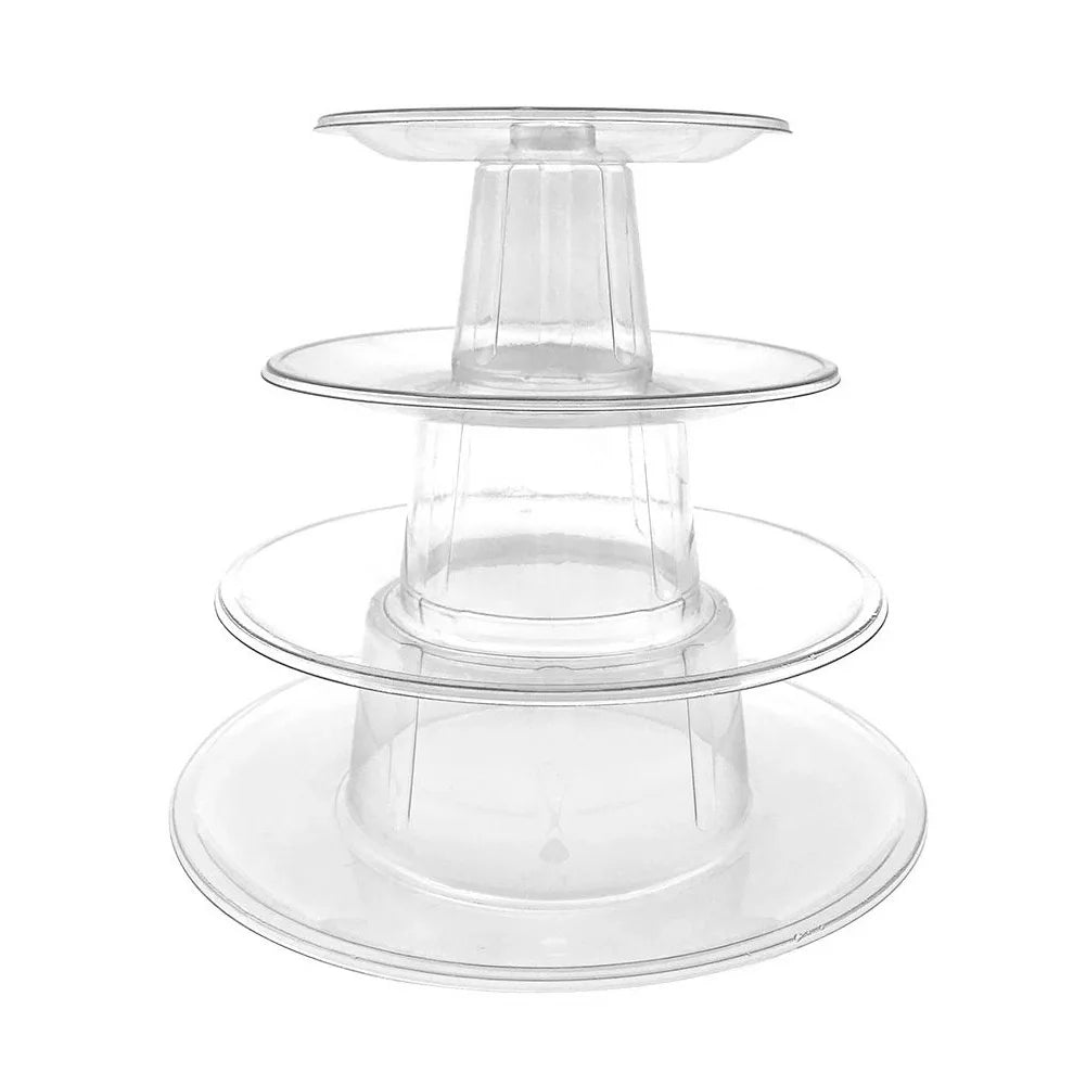Transparent Tiered Cupcake & Macaron Display Stand | 4 & 6 Tier