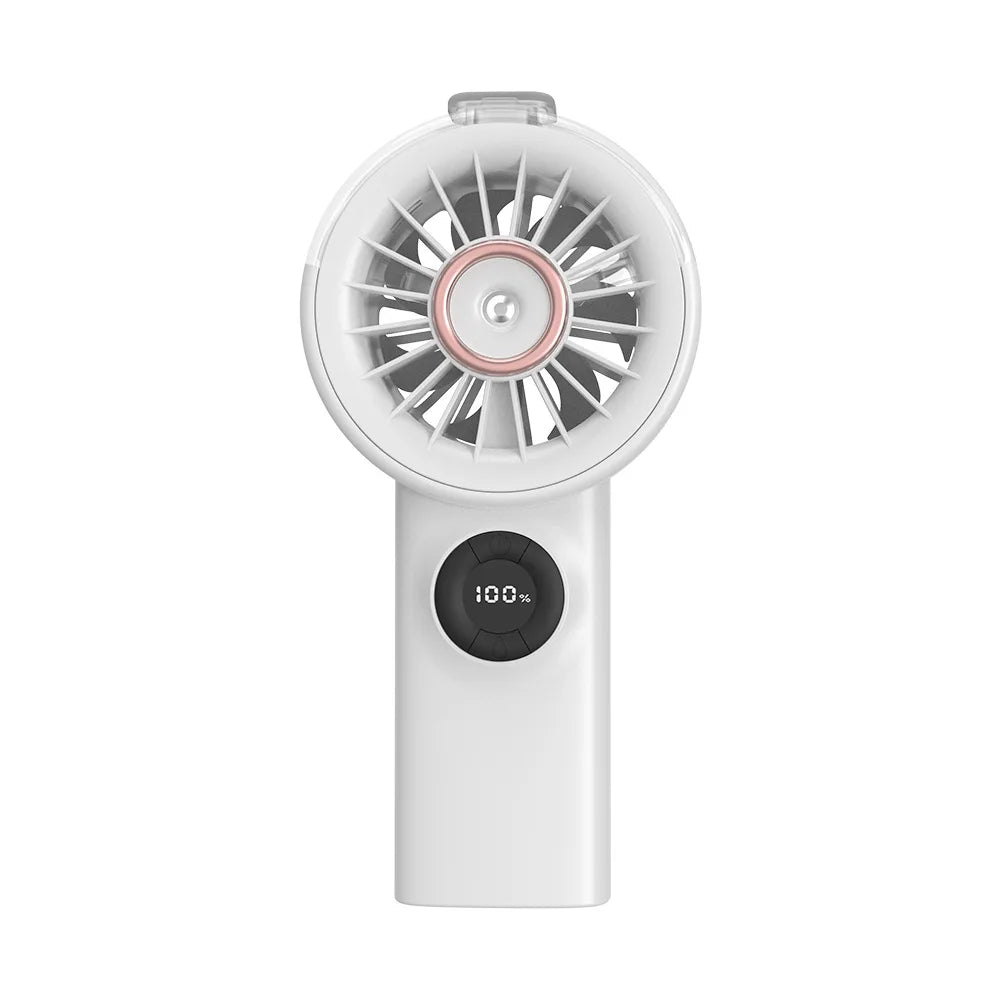 Portable Mist Fan with Humidifier & Reverse Charging | Desktop