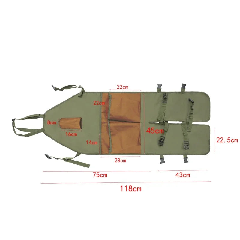 Multi Functional Oxford Fabric Gardening Apron with Leg Shield Multiple Pockets for Outdoor Trimming Picking and Dirt Protection Peaceful Pleasures Health and Wellness