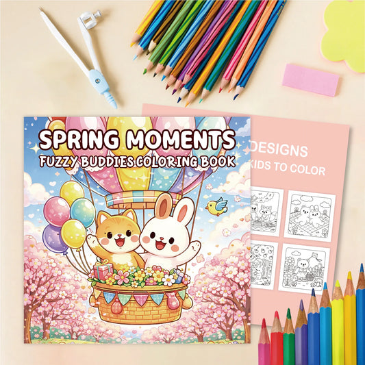 24 Page Cartoon Doodles Stress Relief Warmth Comfort Cute Pet Elf Peaceful Pleasures Health and Wellness