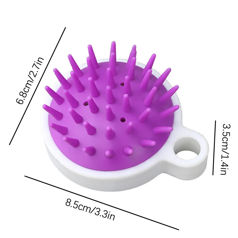 Silicone Scalp Massager Brush | Shampoo & Hair Growth Tool
