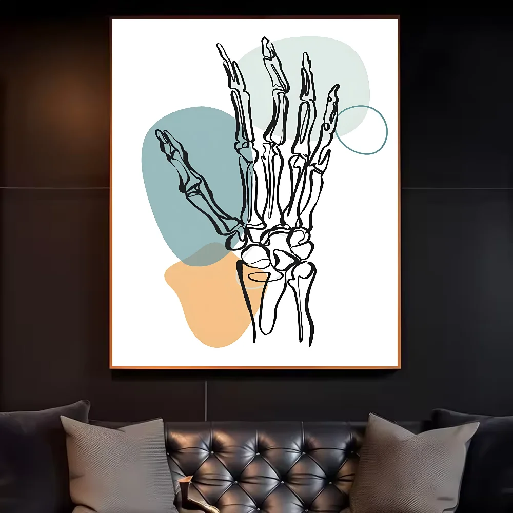 Abstract Medical Anatomy Art Painting Poster HD art sticky wall waterproof home living room bedroom bar aesthetic decoration Peaceful Pleasures Health and Wellness z8 21X30cmNoframe