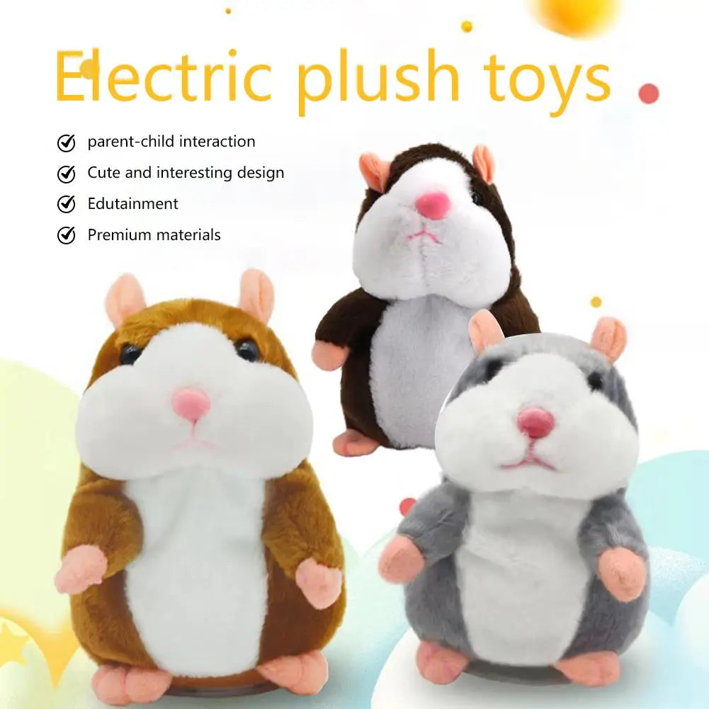 Electric Hamster Plush Toy Lovely Talking Doll Accompany Imitate