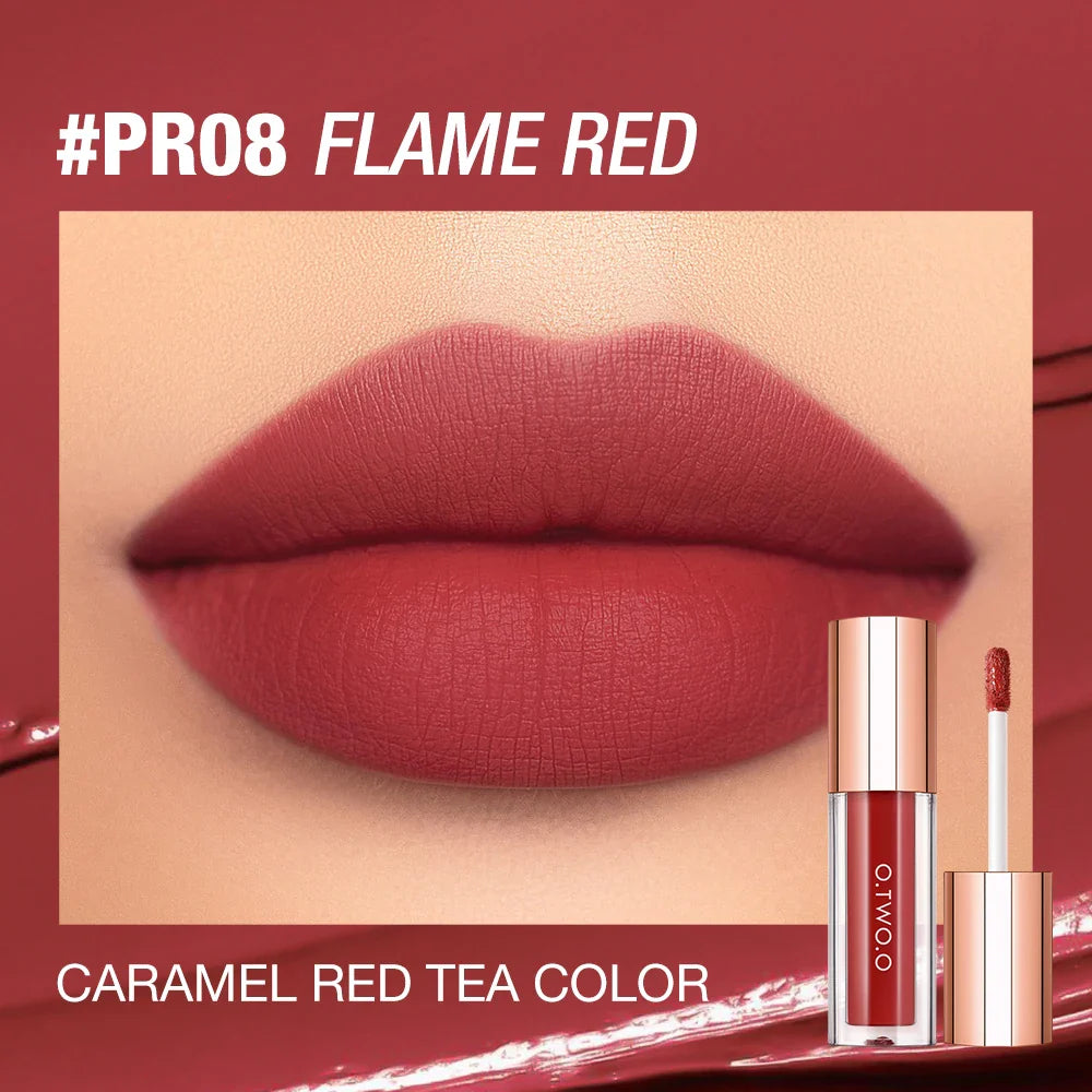 O.TWO.O Matte Lip Glaze | 24H Waterproof Color-Locking Lip Tint