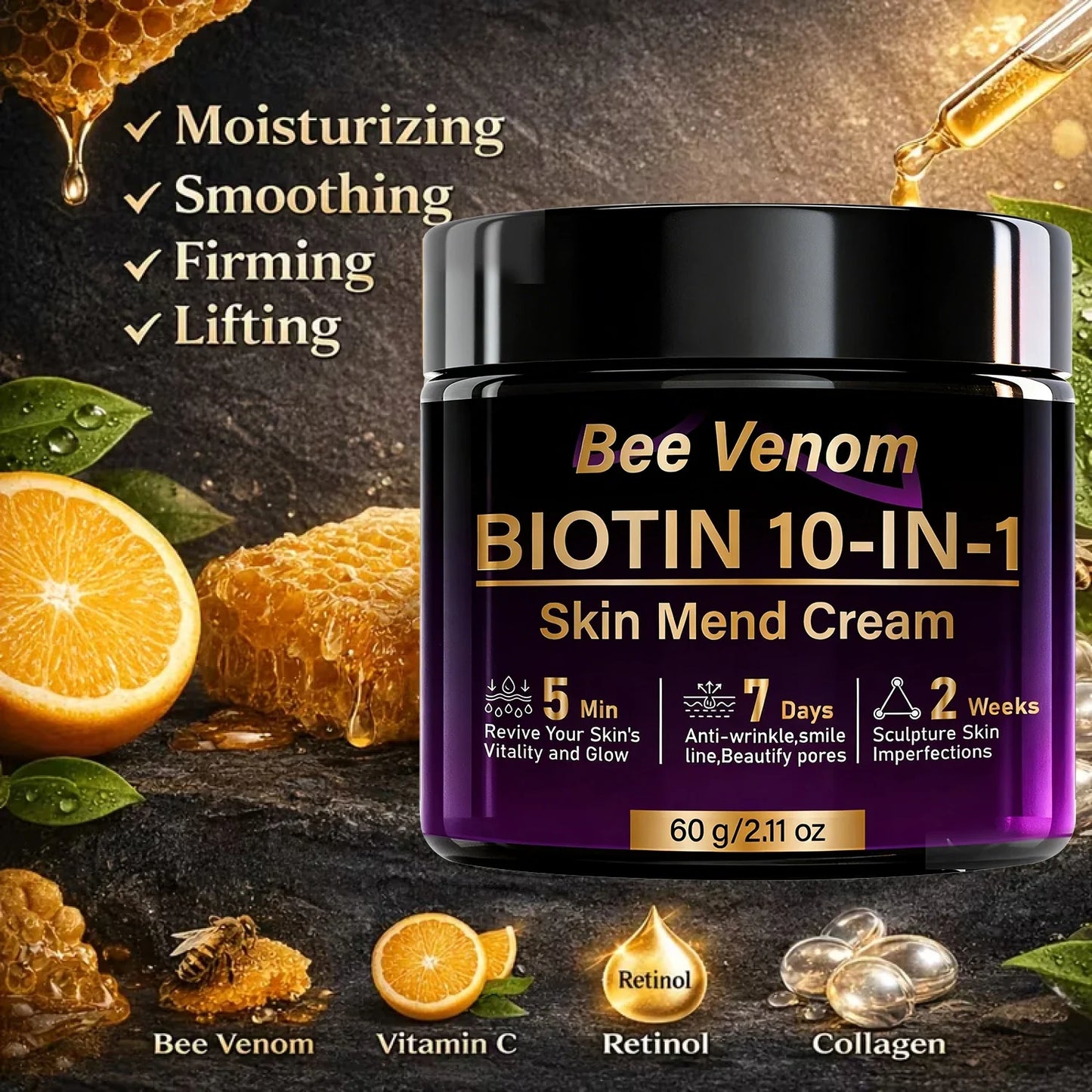 Bee Venom Biotin 10-in-1 Anti-Wrinkle Firming Face Cream