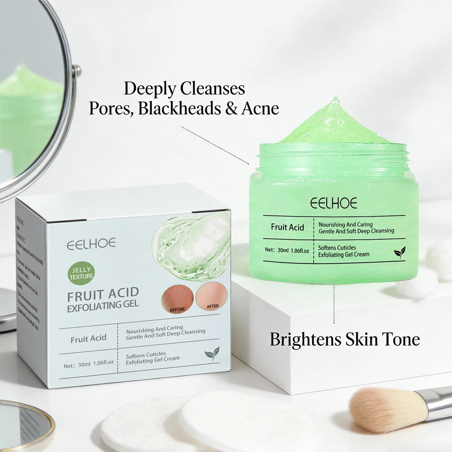 Eelhoe Fruit Acid Exfoliating Gel – Pore Cleanse & Blackheads