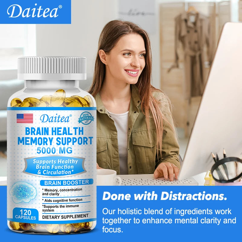 DETOXXTRA Nootropic Capsules 5000mg – Memory & Focus Boost Nootropic Supplement Peaceful Pleasures Health and Wellness