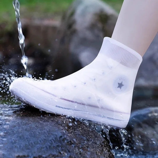 Rain Shoe Protector Dust Travel Gear Rain Boots for Children Waterproof Boot Silicone Rubber Use Outdoor Rainy Household Day Peaceful Pleasures Health and Wellness