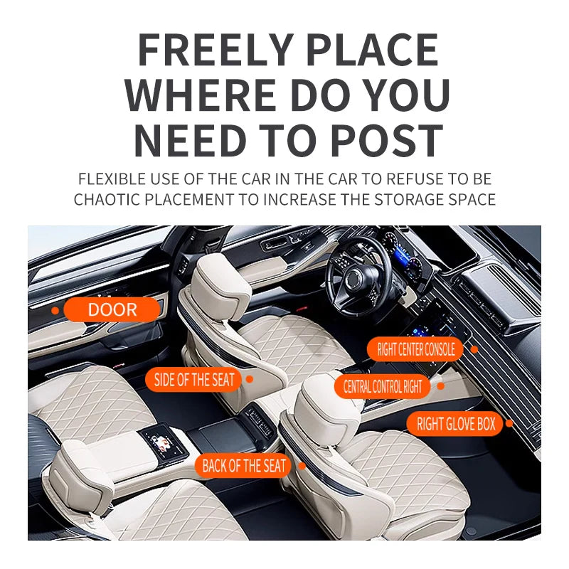 Car Sun Visor Sunglasses Holder & Multi-Function Storage Clip