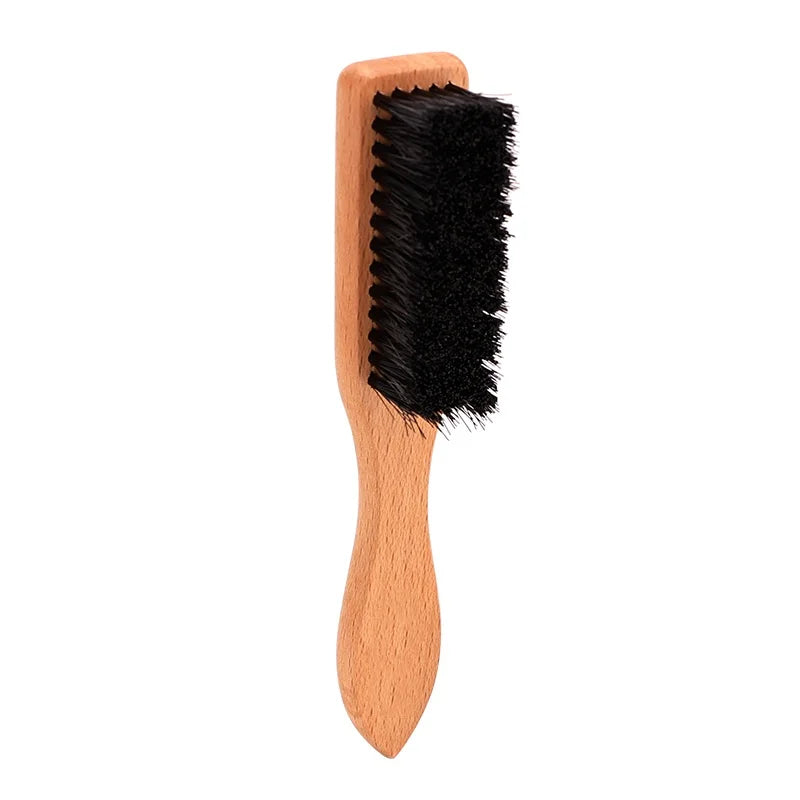 Men Beard Brush Wood Handle Hairdressing Soft Hair Cleaning Brush Retro Neck Duster Broken Remove Comb Hair Styling Salon Tools Peaceful Pleasures Health and Wellness B