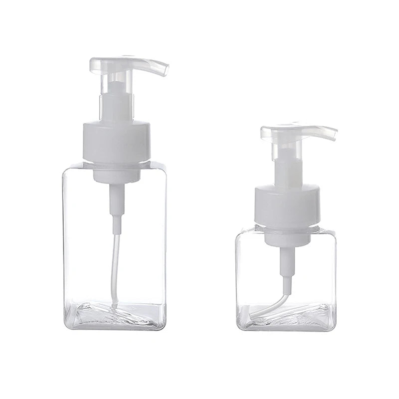 250/450ml Transparent Large Foam Dispenser Plastic Pump Bottles Mini Empty Soap Refillable Bottle For Travel Shampoo Bottles Peaceful Pleasures Health and Wellness