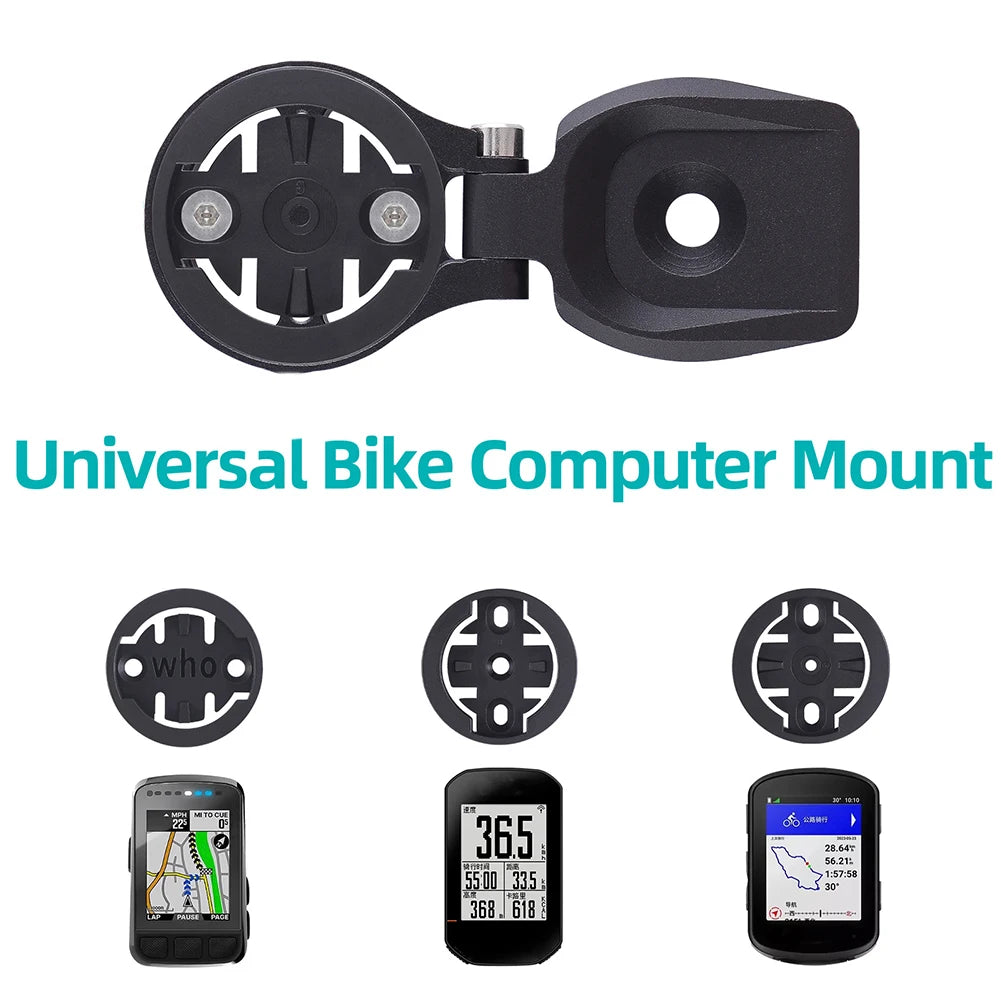 Aluminum Bike Computer Stem Mount for Garmin, Bryton & Wahoo Peaceful Pleasures Health and Wellness